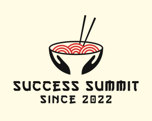 Japanese Ramen Bowl logo design