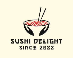 Japanese Ramen Bowl logo design