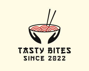 Meal - Japanese Ramen Bowl logo design