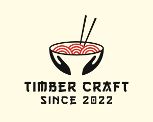 Japanese Ramen Bowl logo design