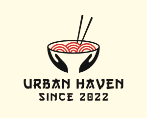 Japanese Ramen Bowl logo design