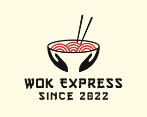 Japanese Ramen Bowl logo design