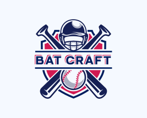 Baseball Team Bat logo design