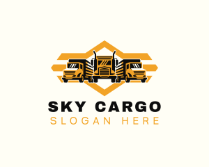 Haulage Truck Cargo logo design