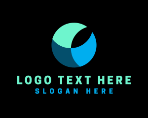Online - Digital Globe Sphere logo design