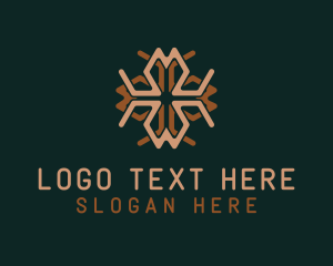 Season - Autumn Leaf Pattern logo design