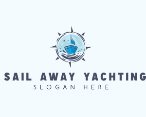 Compass Seafarer Yacht logo design