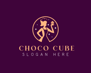 Confectionery - Dessert Chef Cupcake logo design
