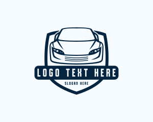 Car Racing Shield Logo