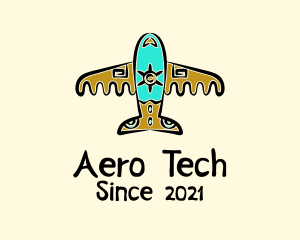 Aero - Native Airplane Travel logo design