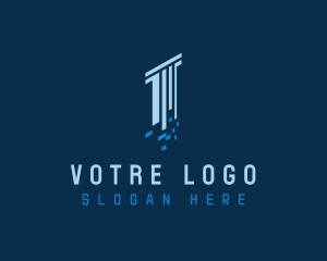 Web Developer - Digital Pixel Column logo design