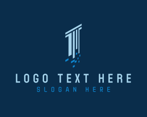 Digital Pixel Column Logo