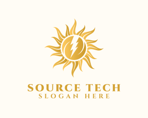 Source - Electric Solar Sun logo design