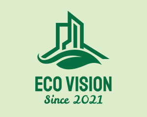 Green Eco Building  logo design