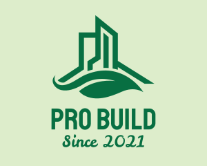 Green Eco Building  logo design