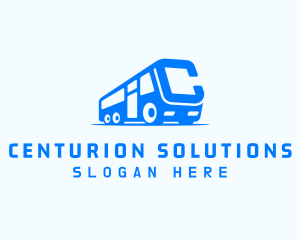 Bus Van Letter C logo design