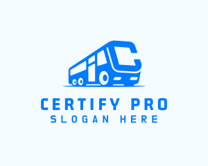 Bus Van Letter C logo design