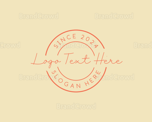 Minimalist Script Beauty Logo