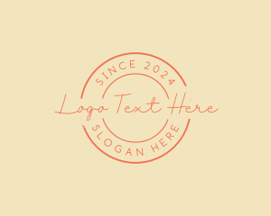 Stamp - Minimalist Script Beauty logo design