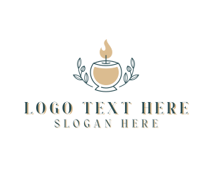 Candle Maker - Candlelight Wreath Decoration logo design