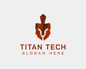 Soldier Spartan Helmet logo design