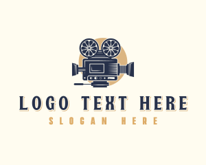 Theather - Cinema Film Camera logo design