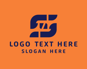 Digital Media Letter S logo design
