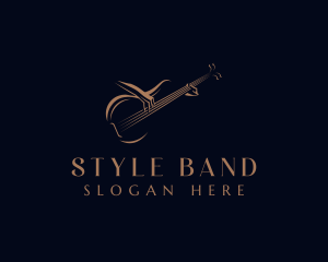 Bassist Guitarist Musician logo design