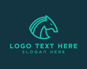 Gallop - Modern Tech Trojan Horse logo design