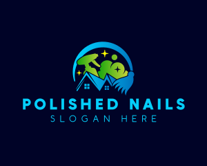 Clean Housekeeping Sanitation logo design