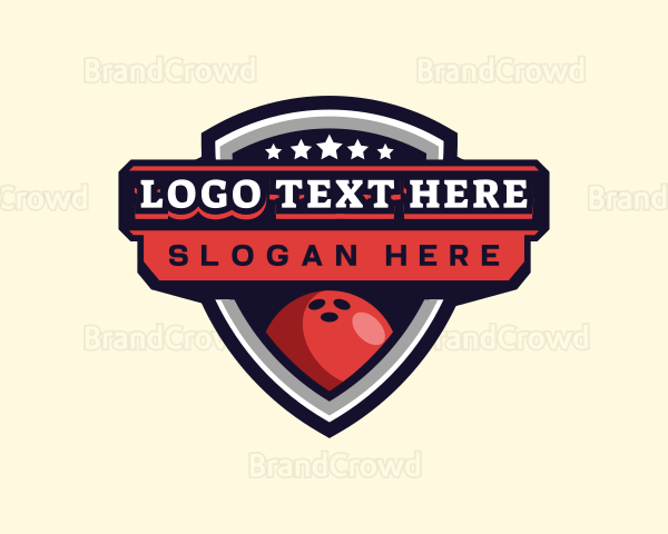 Bowling League Sports Logo