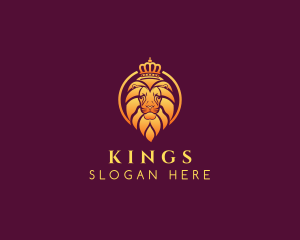 Royalty Lion Circle logo design