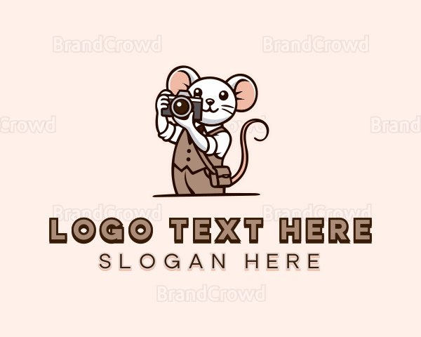 Photographer Mouse Camera Logo