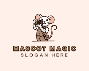 Photographer Mouse Camera logo design