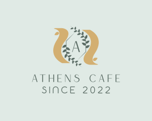 Athens - Laurel Sash Crest logo design