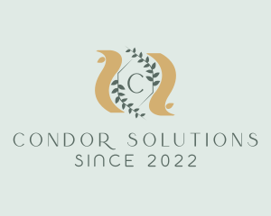 Laurel Sash Crest logo design