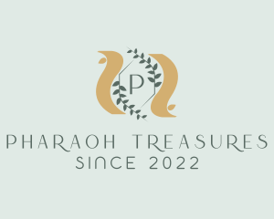 Laurel Sash Crest logo design