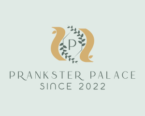 Laurel Sash Crest logo design