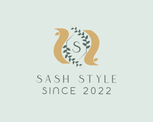 Laurel Sash Crest logo design