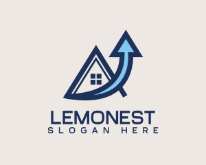 Land - Real Estate Growth Arrow logo design