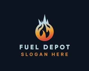 Gas - Industrial Heating Gas logo design