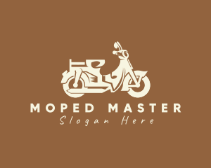 Moped - Retro Scooter Motorbike logo design