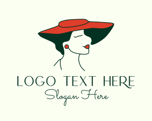 Beautiful Vintage Woman Logo