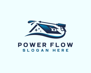 Power Washing Clean logo design