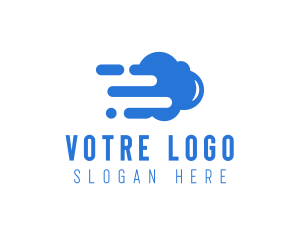Express - Blue Cloud Computing logo design