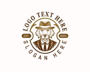 Hat - Dog Pet Grooming logo design