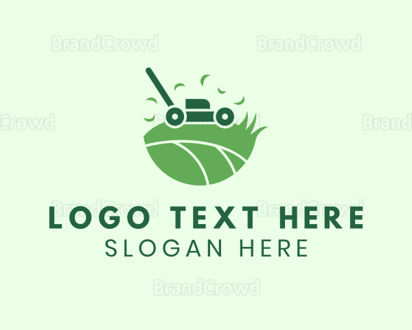 Lawn Mower Grass Yard Logo