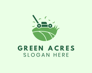 Pasture - Lawn Mower Grass Yard logo design