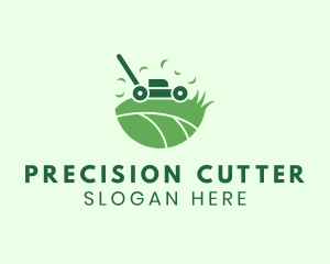 Cutter - Lawn Mower Grass Yard logo design