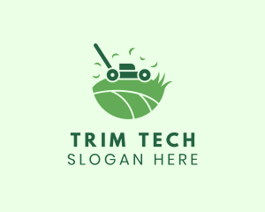 Trimmer - Lawn Mower Grass Yard logo design